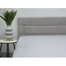 Простынь на резинке 90x200 Ecotton Полисатин Светло серый