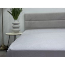 Простынь на резинке 140x200 Ecotton Полисатин Светло серый