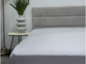 Простынь на резинке 140x200 Ecotton Полисатин Светло серый