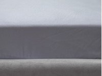 Простирадло на резинці 90x200 Ecotton Полісатин Світло-сірий