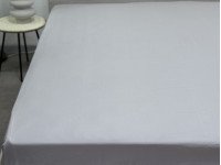 Простынь на резинке 140x200 Ecotton Полисатин Светло серый