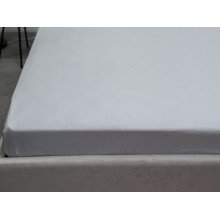 Простынь на резинке 180x200 Ecotton Полисатин Светло серый