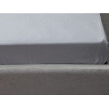 Простынь на резинке 90x200 Ecotton Полисатин Светло серый