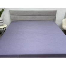 Простынь на резинке 180x200 Ecotton Полисатин Темно фиолетовый