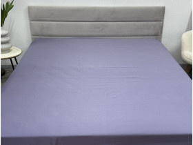 Простынь на резинке 180x200 Ecotton Полисатин Темно фиолетовый