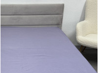 Простынь на резинке 160x200 Ecotton Полисатин Темно фиолетовый