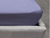 Простынь на резинке 140x200 Ecotton Полисатин Темно фиолетовый