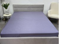 Простирадло на резинці 140x200 Ecotton Полісатин Темно фіолетовий