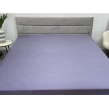 Простирадло на резинці 200x200 Ecotton Полісатин Темно фіолетовий