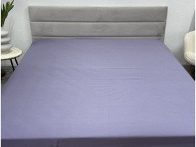 Простынь на резинке 180x200 Ecotton Полисатин Темно фиолетовый