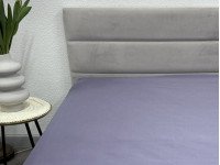 Простынь на резинке 90x200 Ecotton Полисатин Темно фиолетовый