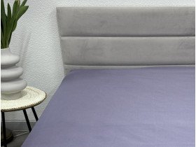 Простынь на резинке 90x200 Ecotton Полисатин Темно фиолетовый