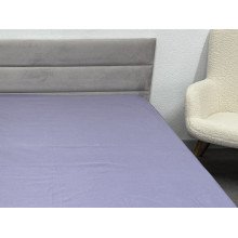 Простынь на резинке 140x200 Ecotton Полисатин Темно фиолетовый