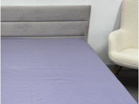 Простынь на резинке 90x200 Ecotton Полисатин Темно фиолетовый