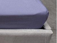 Простынь на резинке 90x200 Ecotton Полисатин Темно фиолетовый
