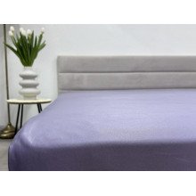 Простынь на резинке 160x200 Ecotton Полисатин Темно фиолетовый