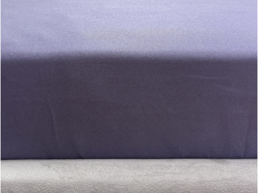 Простынь на резинке 90x200 Ecotton Полисатин Темно фиолетовый