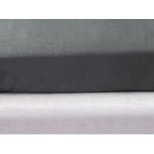 Простынь на резинке 90x200 Ecotton Полисатин Темно серый