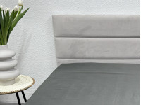 Простынь на резинке 140x200 Ecotton Полисатин Темно серый