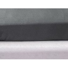 Простирадло на резинці 160x200 Ecotton Полісатин Темно сірий