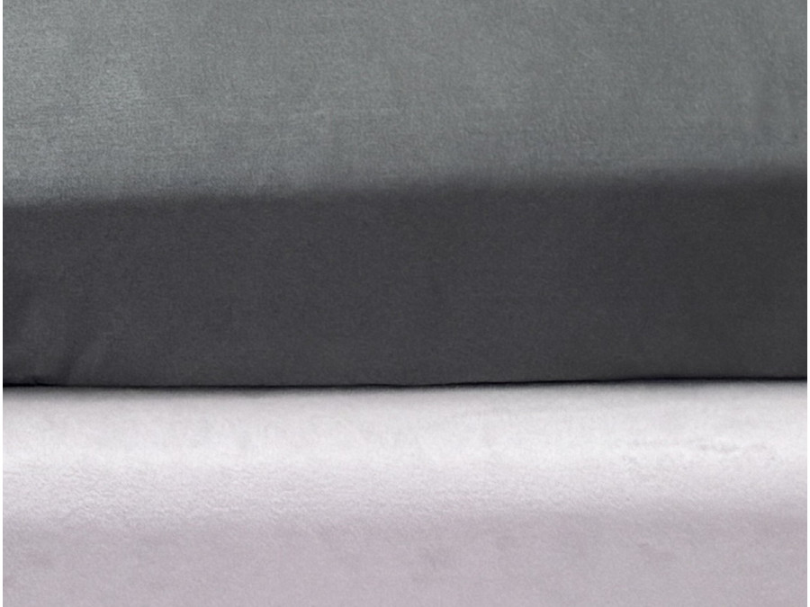 Простынь на резинке 160x200 Ecotton Полисатин Темно серый