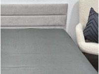 Простынь на резинке 90x200 Ecotton Полисатин Темно серый