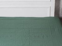 Простирадло на резинці 160x200 Ecotton Поплін Зелений 488