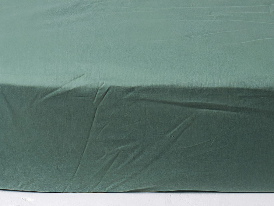 Простирадло на резинці 160x200 Ecotton Поплін Зелений 488