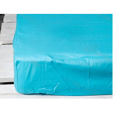 Простынь на резинке 140x200 Ecotton Rainforce Blue atol 00-0358