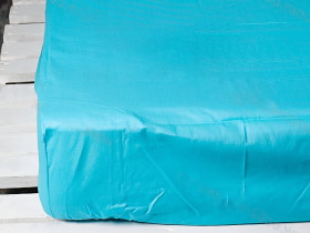 Простынь на резинке 180x200 Ecotton Rainforce Blue atol 00-0358