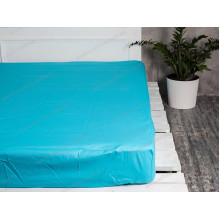 Простынь на резинке 140x200 Ecotton Rainforce Blue atol 00-0358