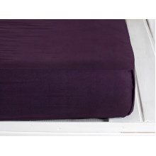 Простынь на резинке 90x200 Ecotton Rainforce Dark Plum 00-0221