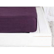 Простынь на резинке 90x200 Ecotton Rainforce Dark Plum 00-0221