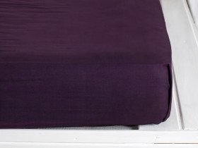 Простирадло на резинці 90x200 Ecotton Rainforce Dark Plum 00-0221