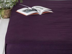 Простирадло на резинці 90x200 Ecotton Rainforce Dark Plum 00-0221