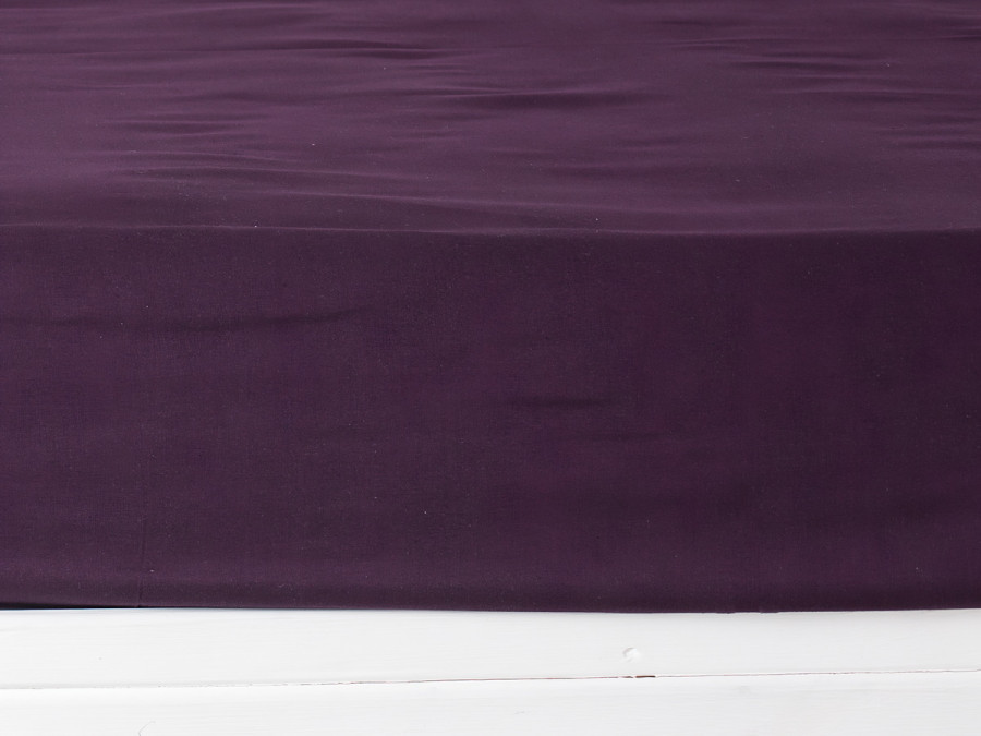 Простынь на резинке 90x200 Ecotton Rainforce Dark Plum 00-0221