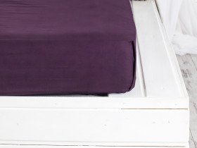 Простирадло на резинці 90x200 Ecotton Rainforce Dark Plum 00-0221