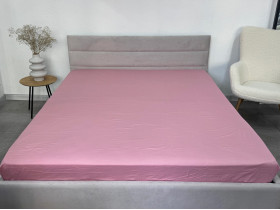 Простынь на резинке 160x200 Ecotton Сатин Brindal Rose 15-1611
