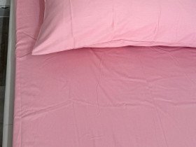 Простынь на резинке 180x200 Ecotton Сатин Brindal Rose 15-1611