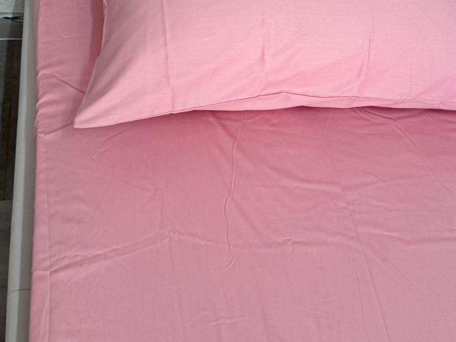Простынь на резинке 140x200 Ecotton Сатин Brindal Rose 15-1611