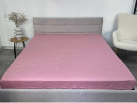 Простынь на резинке 160x200 Ecotton Сатин Brindal Rose 15-1611