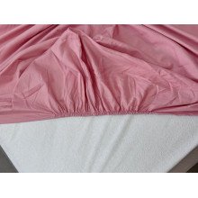 Простынь на резинке 200x200 Ecotton Сатин Brindal Rose 15-1611