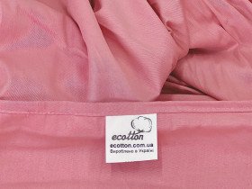 Простынь на резинке 160x200 Ecotton Сатин Brindal Rose 15-1611