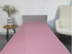 Простынь на резинке 90x200 Ecotton Сатин Brindal Rose 15-1611