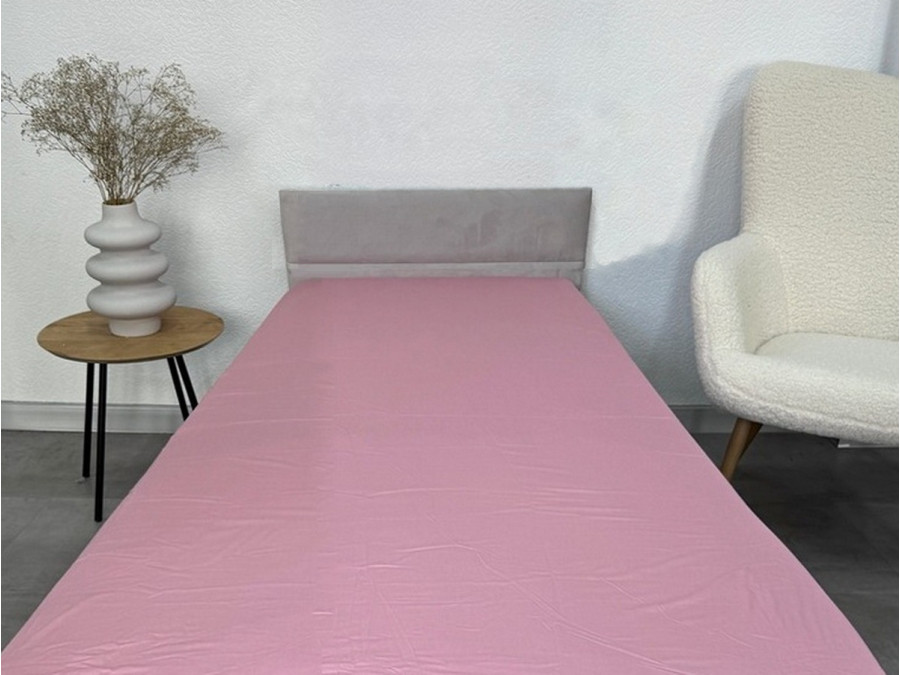 Простынь на резинке 120x200 Ecotton Сатин Brindal Rose 15-1611