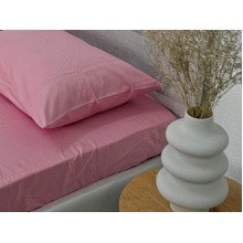 Простынь на резинке 120x200 Ecotton Сатин Brindal Rose 15-1611