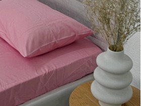 Простирадло на резинці 120x200 Ecotton Сатин Brindal Rose 15-1611