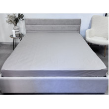 Простынь на резинке 140x200 Ecotton Сатин Chateau Grey 15-4503