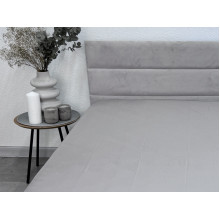 Простынь на резинке 120x200 Ecotton Сатин Chateau Grey 15-4503