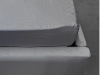Простынь на резинке 90x200 Ecotton Сатин Chateau Grey 15-4503